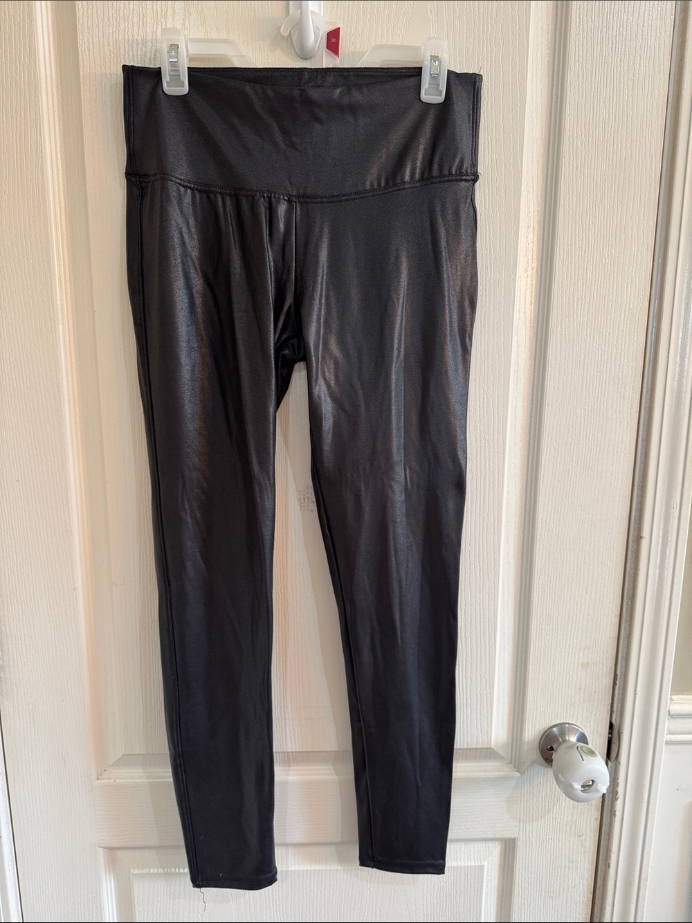 Time and Tru Black Faux Leather Leggings